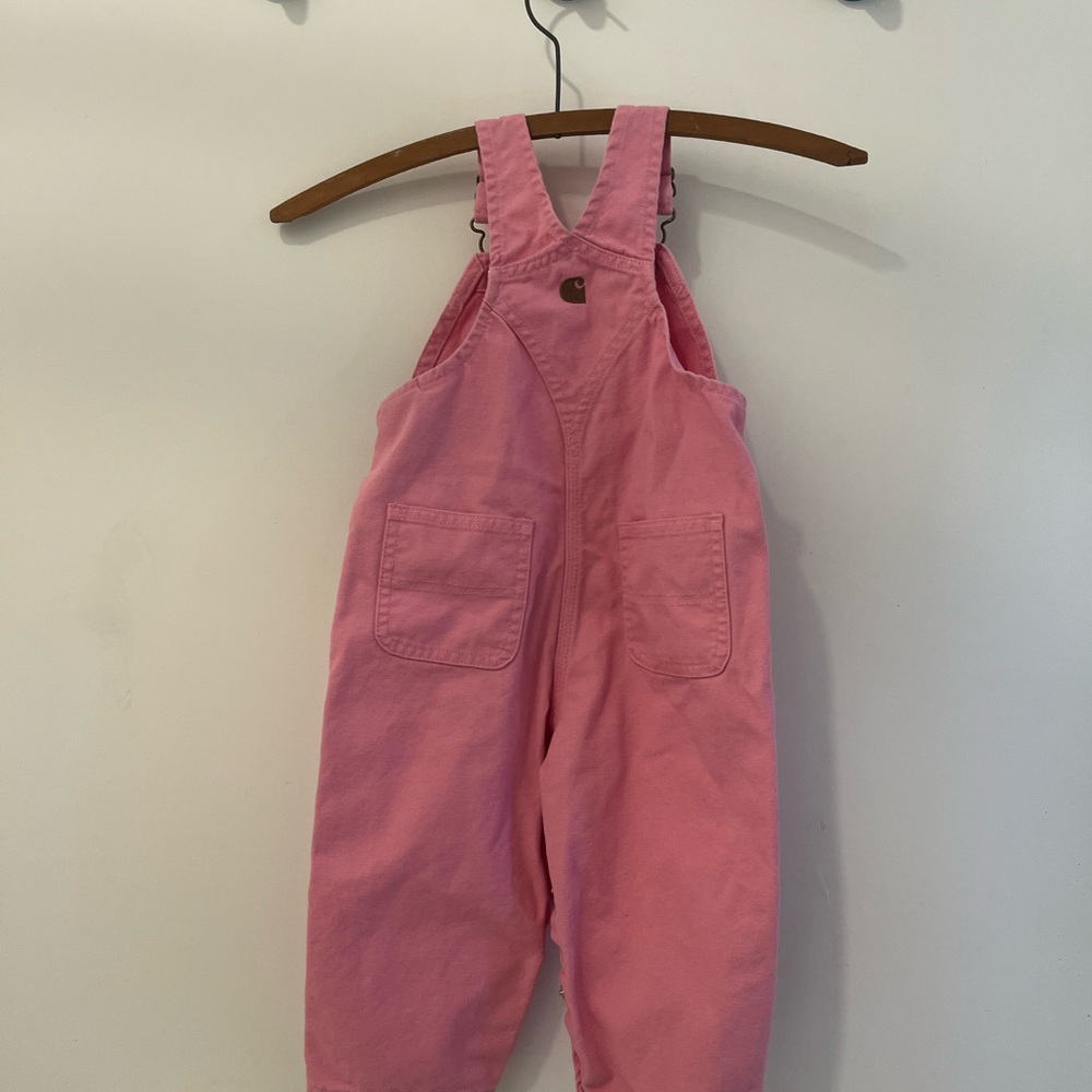 Carhartt Pink Kids Overalls 18m - Picture 2 of 3